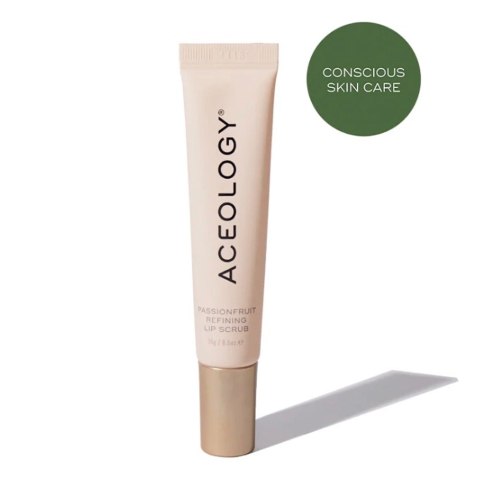 NEW Aceology Passionfruit Refining Sugar Lip Scrub Exfoliates Smoothes Lip Mask